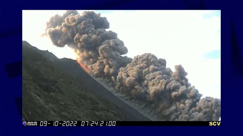 Coulées de lave et fumée: le volcan italien Stromboli est entré en éruption