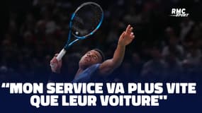 Paris Masters : "Les gens doivent se dire que mon service va plus vite que leur voiture" plaisante Mpetshi Perricard