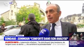 Présidentielle: Éric Zemmour "conforté dans son analyse" par les sondages le donnant au 2nd tour