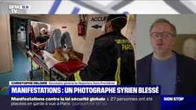 Marche des libertés: le photographe syrien blessé "victime d'une charge de police" selon RSF