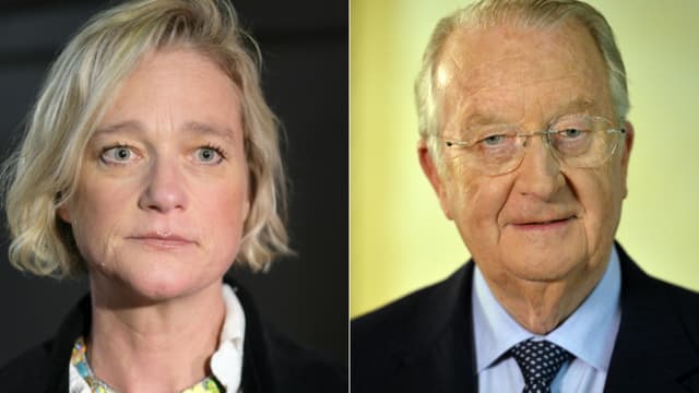 Delphine Boel et l'ancien roi des Belges Albert II