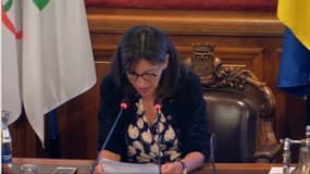 Anne Hidalgo, la maire de Paris, lors du dernier conseil de mardi.