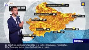 Météo Côte d’Azur: un léger voile nuageux sur le littoral et de la pluie dans l'arrière-pays, 29°C à Nice et à Tende