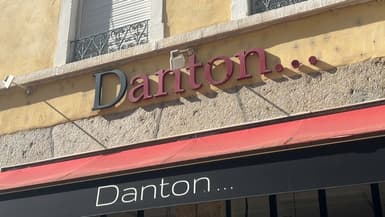 La devanture du restaurant, Danton, à Lyon.