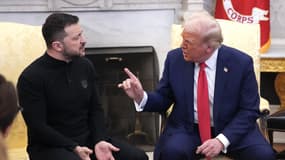 Le président américain Donald Trump et le président ukrainien Volodymyr Zelensky le 28 février 2025 à la Maison Blanche.