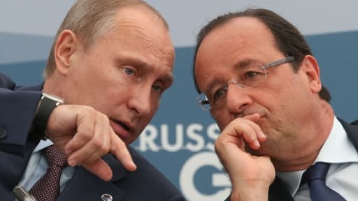 François Hollande et Vladimir Poutine au G20 de Saint-Petersbourg en septembre 2013.