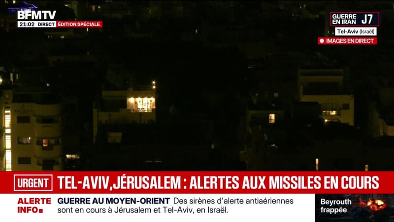 Des sirènes d'alerte antiaériennes sont en cours à Jérusalem et Tel-Aviv en Israël
