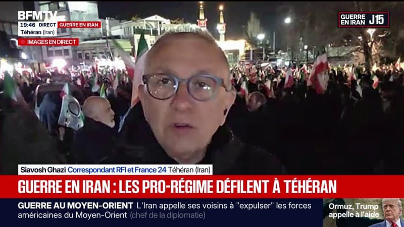 Guerre en Iran: des manifestants pro-régime défilent actuellement dans les rues de Téhéran