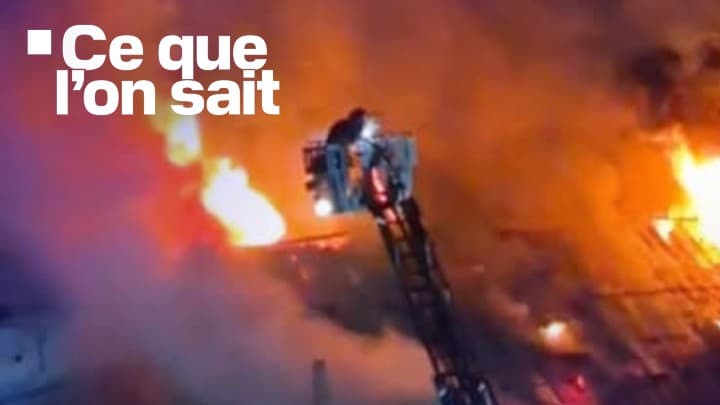 L'incendie survenu à Embrun, dans la nuit de jeudi à vendredi 13 juin, capturé par un témoin.