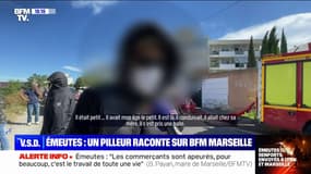 "Vous voulez tuer des enfants, on pille nous derrière": un pillard explique son action sur BFM Marseille