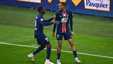 Bradley Barcola double buteur pour le PSG en finale de Coupe de France, 24 mai 2025