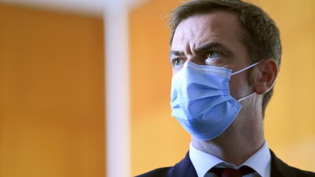 Le ministre de la Santé Olivier Véran, le 24 octobre 020 à l'Hôpital Nord de Marseille