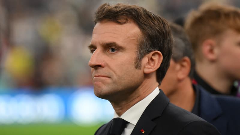 Emmanuel Macron lors de la finale de la Coupe du monde 2022 à Doha (illustration)