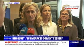 Professeurs menacés: "L'État se portera systématiquement partie civile lorsqu'une plainte sera déposée" annonce Nicole Belloubet