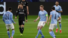 La joie des joueurs de Manchester City