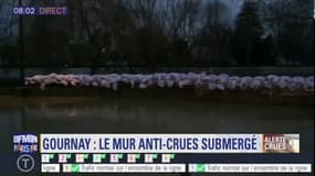 A Gournay, le mur anti-crue est submergé