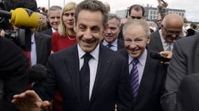 Nicolas Sarkozy a remis la Légion d'honneur à Claude Birraux (à droite).