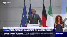 Gigafactory: "Ce sont quatre sites de production de batteries électriques qui vont naître, qui représentent 10.000 emplois pour la région", indique Bruno Le Maire 