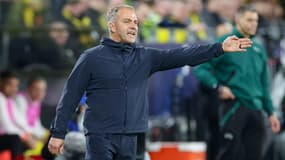 Hansi Flick, l'entraîneur du Barça, à Dortmund, le 15 avril 2025