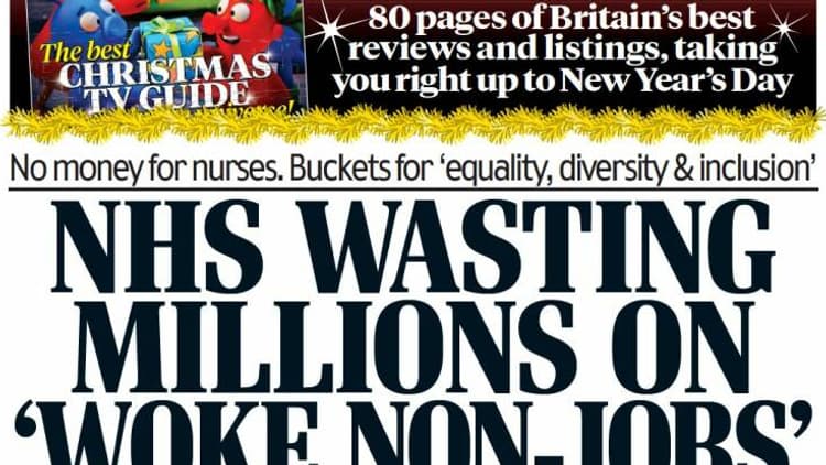 La Une du Daily Mail du 26 décembre 2022 La Une du Daily Mail du 26 décembre 2022