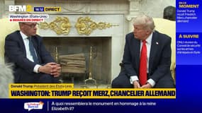 "Ce n'était pas un bon jour pour vous", déclare Donald Trump au chancelier allemand Friedrich Merz à propos du Débarquement