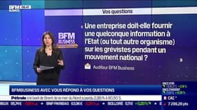 BFM Business avec vous : Une entreprise doit-elle fournir une quelconque information à l'Etat sur les grévistes ? - 23/02