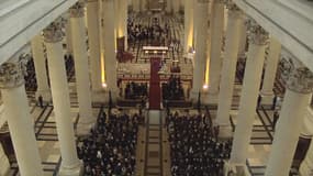 Les obsèques de Dominique Bernard, à la cathédrale d'Arras, le 19 octobre 2023.