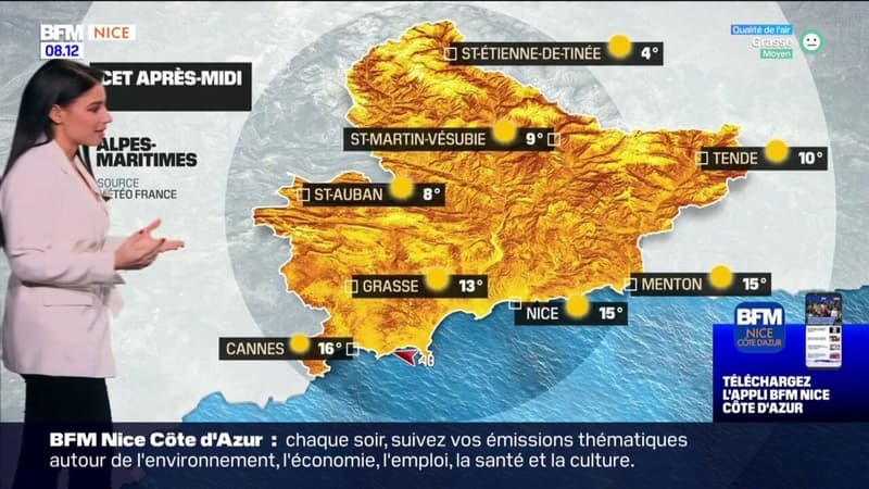 Météo Côte d’Azur: un beau soleil ce dimanche, malgré l'arrivée du vent cet après-midi, jusqu'à 15°C à Nice et à Cannes