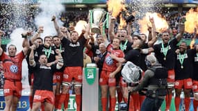 La joie des joueurs de Toulon, champions d'Europe