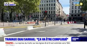 Lyon: la circulation "compliquée" à la rentrée sur le quai Sarrail, toujours en travaux