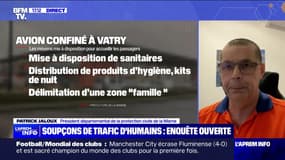 Vol immobilisé pour soupçons de traite d'êtres humains: "10 personnes se relaient auprès des passagers", affirme la protection civile de la Marne