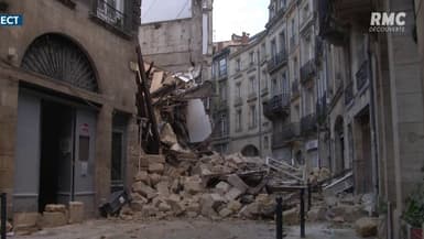 Deux immeubles s'effondrent en pleine nuit à Bordeaux: au moins 3 blessés