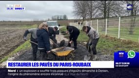 Paris-Roubaix: les pavés abîmés par l'hiver en cours de restauration