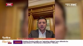 Ukraine : le président Volodymyr Zelensky appelle au calme la population