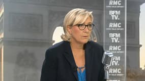 Marine Le Pen jeudi matin sur BFMTV et RMC.