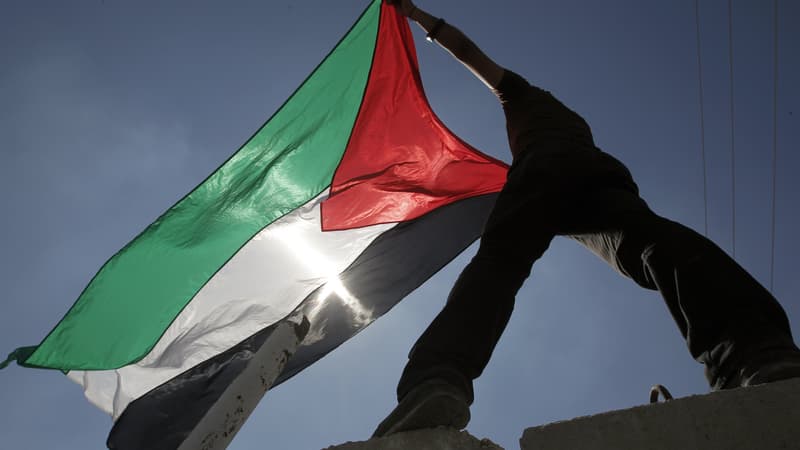 Un drapeau palestinien à Gaza, en 2011. 