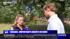 Orages en Isère: "Ça a été un épisode très violent", déplore la gérante d'une ferme 