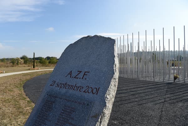 The memorial for the victims of the AZF Toulouse explosion, where the explosion took place