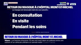 Manche: le masque de retour à l'hôpital Mont Sant-Michel