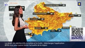 Météo Côte d'Azur: un temps ensoleillé sur la côte, des nuages dans les terres