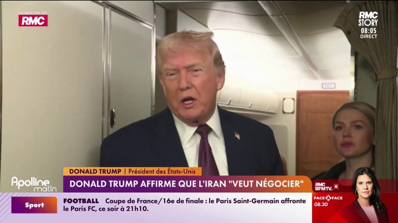 Donald Trump affirme que l'Iran "veut négocier"