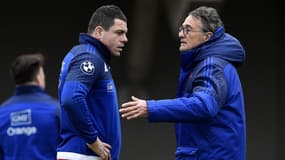 Guilhem Guirado en discussion avec Guy Novès