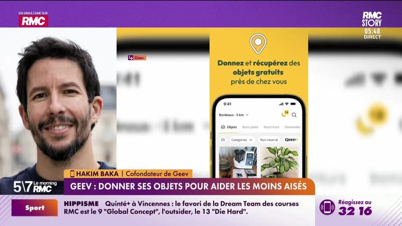 Hakim Baka à votre service : Geev, donner ses objets pour aider les moins aisés - 05/02
