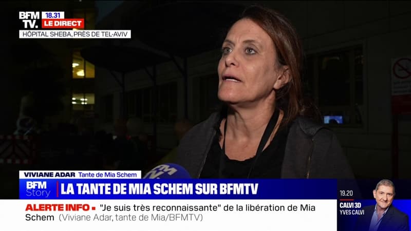 Libération de Mia Schem: la tante de l'ex-otage franco-israélienne se dit 