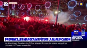 Marseille: les supporters du Maroc célèbrent la qualification en demi-finales de la Coupe du monde
