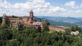 Le château du Haut-Koenigsbourg en Alsace. 