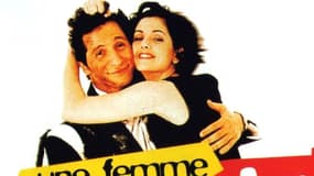 Détail de l'affiche du film "Une femme très très très amoureuse" avec Nagui et Cristiana Reali