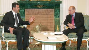 Bachar Al-Assad et Vladimir Poutine