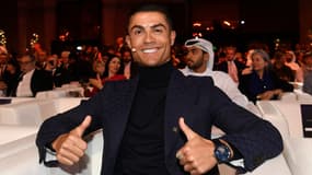 Cristiano Ronaldo lors de la cérémonie des Globe Soccer Awards