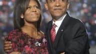 Michelle et Barack Obama au soir de la victoire du candidat Démocrate